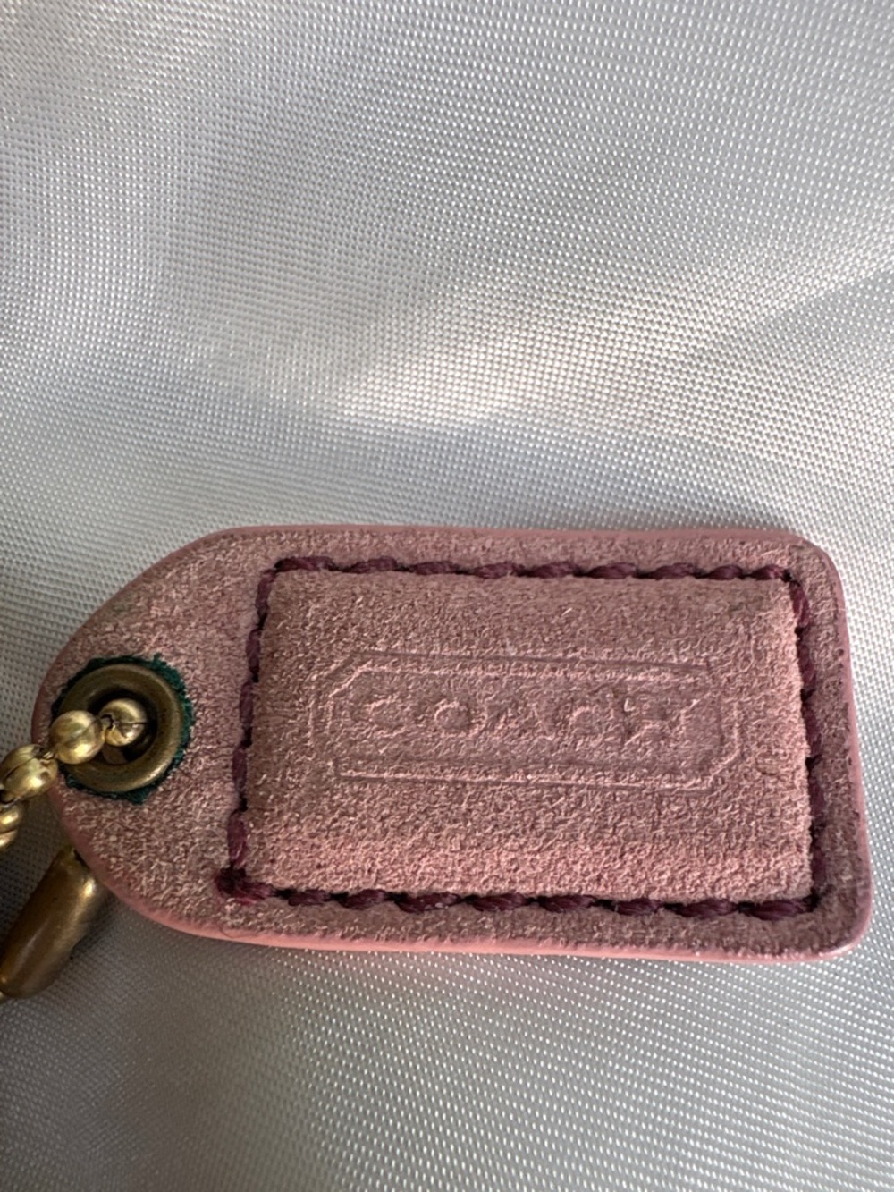 Coach Vintage 2004 Soho Suede Crossbody in Blush with Burgundy Trim 4743 - Picture 8 of 9